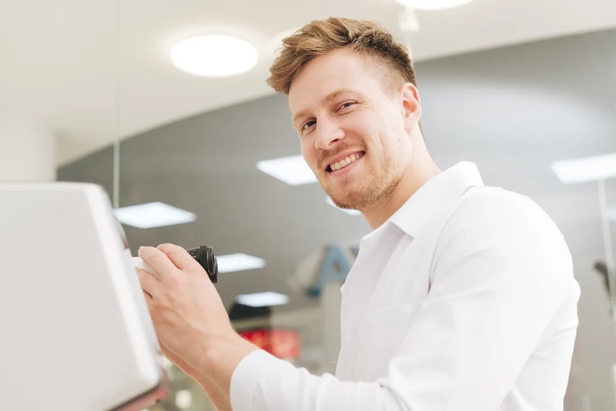 portrait male optometrist